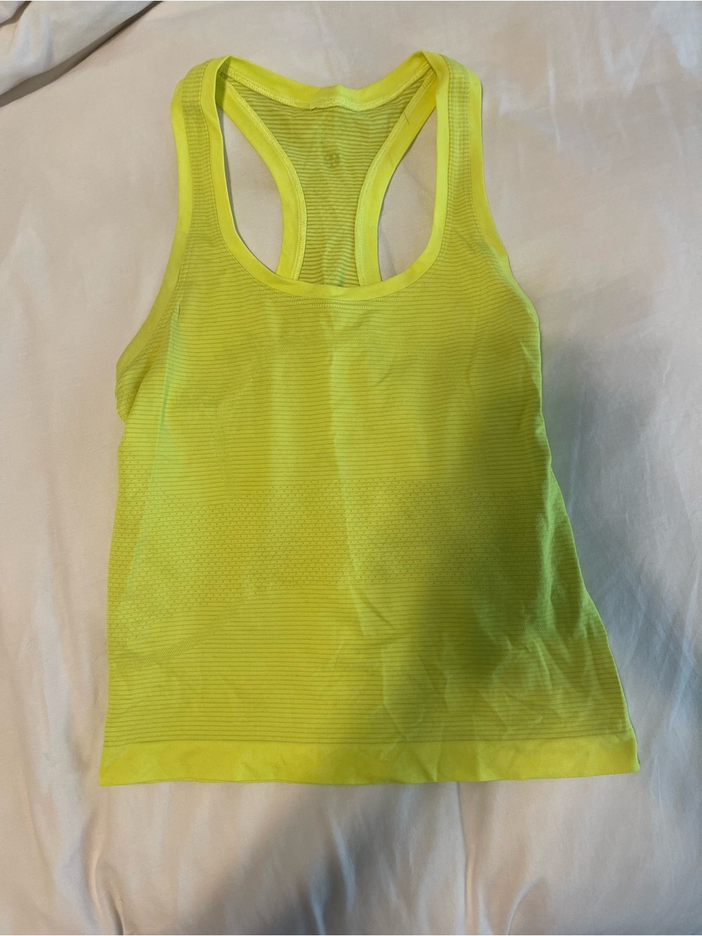 lululemon athletica Neon Yellow Racerback Training Tank